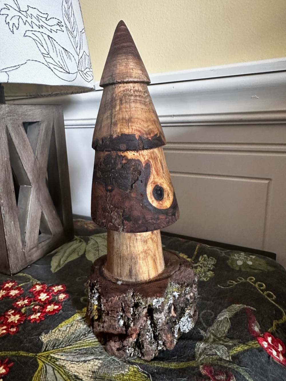 Handcrafted Wooden Decorative Tree - Natural Brown